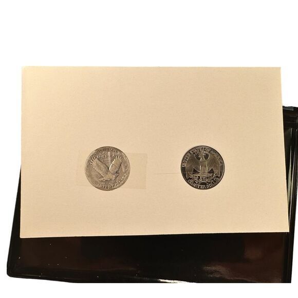 Great American Rare Coin Collection Silver Standing Liberty & Washington Quarter - Picture 5 of 6